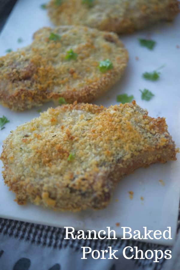 Ranch Baked Pork Chops are a quick and easy, family friendly weeknight meal made with only four ingredients. 