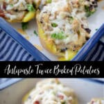 Antipasto Twice Baked Potatoes collage