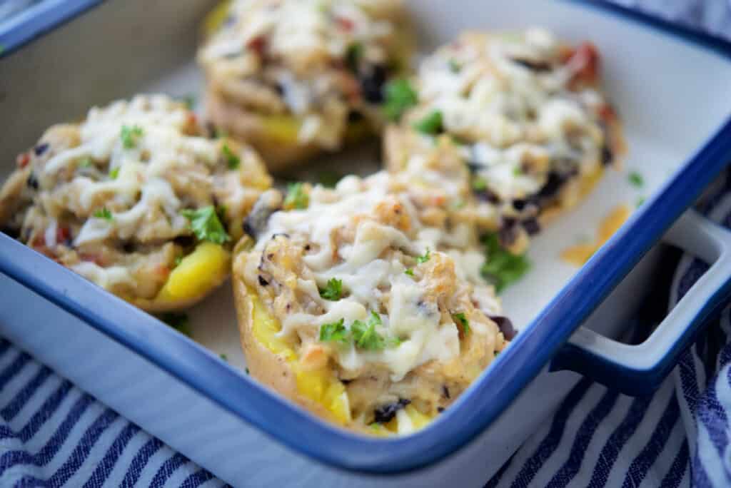 Antipasto Twice Baked Potatoes