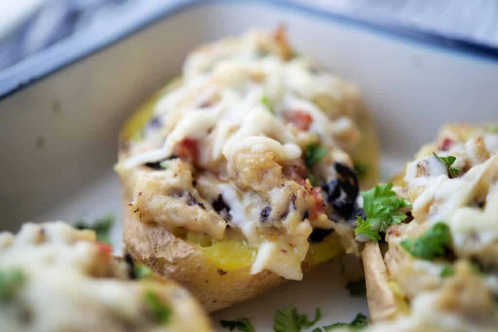 Antipasto Twice Baked Potatoes