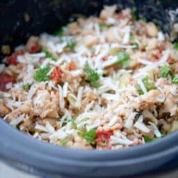 Italian Beans and Rice Slow Cooker
