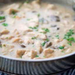 Skillet Mushroom and Onion Chicken