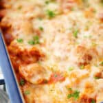 If you're looking for a super easy weeknight meal, this cheesy Tortellini Bake made with frozen cheese tortellini will be your new favorite. 
