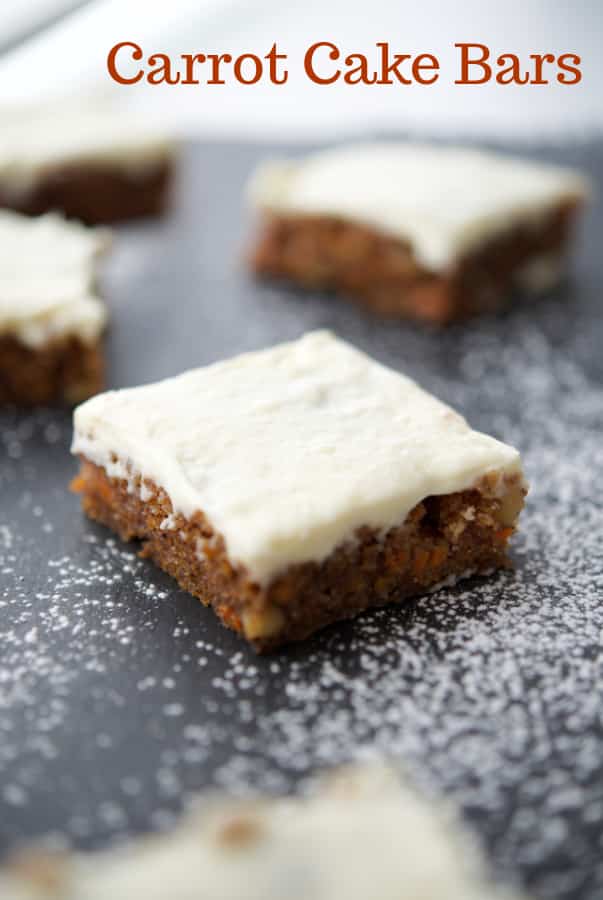 Carrot Cake Bars with Cream Cheese Icing