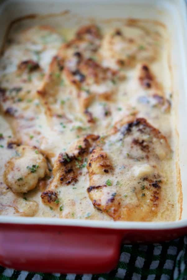 Chicken in an Irish Whiskey Cream Sauce