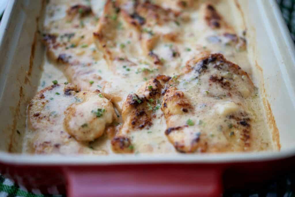 Chicken in an Irish Whiskey Cream Sauce