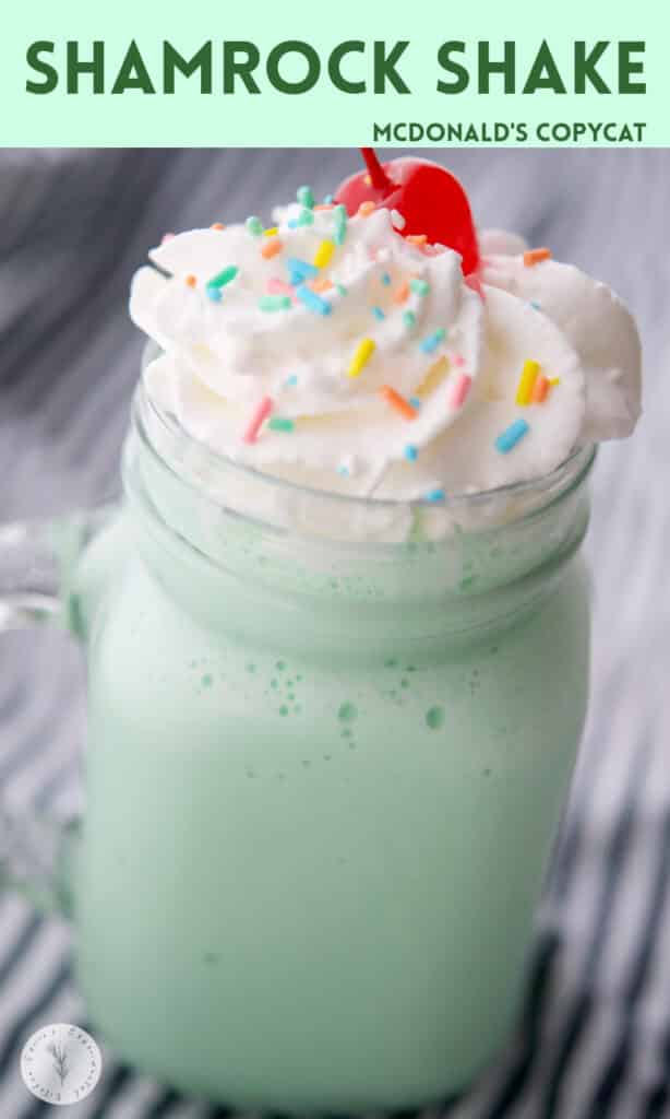 This copycat recipe for McDonald's Shamrock Shake is super tasty and easy to make with only four ingredients.