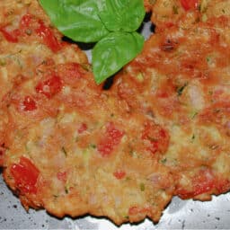 Greek Tomato Zucchini Fritters