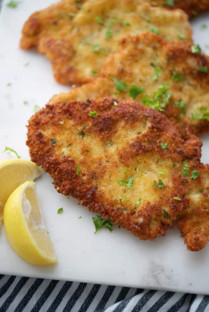 Lemon Basil Breaded Chicken Cutlets