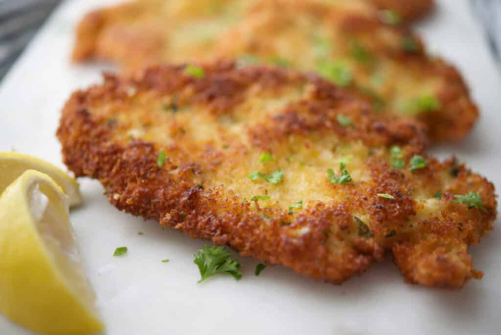 Lemon Basil Panko Chicken Cutlets