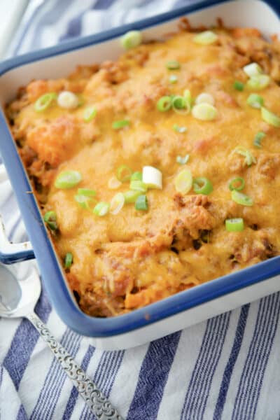 Taco Sweet Potato Casserole with Ground Beef