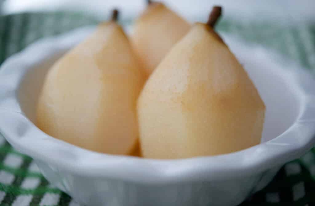 3 Tequila Poached Pears 