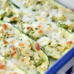 Ranch Stuffed Zucchini Boats