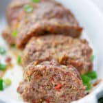 Vegetable Meatloaf made with lean ground beef, Knorr Vegetable Mix, eggs and Panko breadcrumbs is super flavorful and easy to make. 