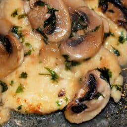 chicken marsala on a plate