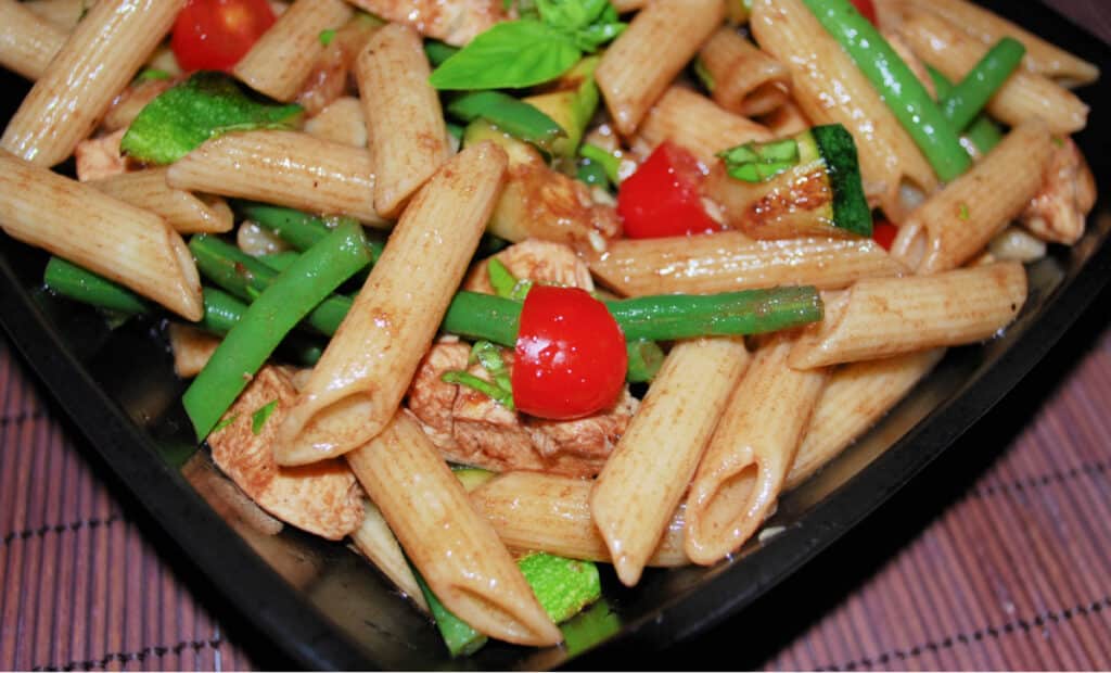 Cold Chicken and Vegetable Pasta Salad