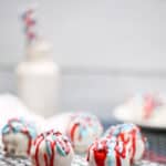 These cake balls are a super fun, easy treat for the kids to make to celebrate all of the USA's patriotic holidays.