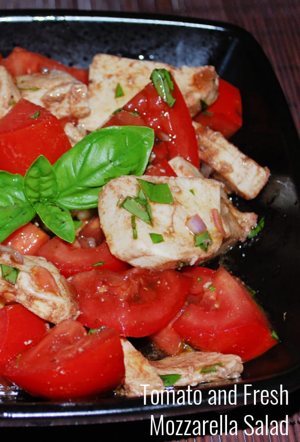 Tomato and Fresh Mozzarella Salad with basil