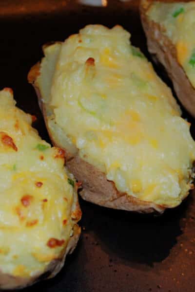 Twice Baked Potatoes on a plate.