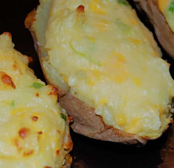 Twice Baked Potatoes on a plate.