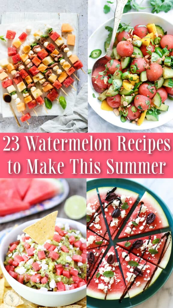 Watermelon Recipes collage photo