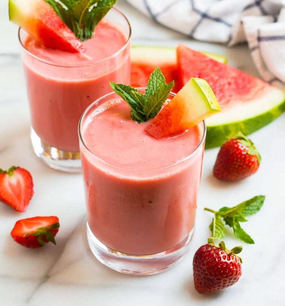 Watermelon Smoothie in a glass