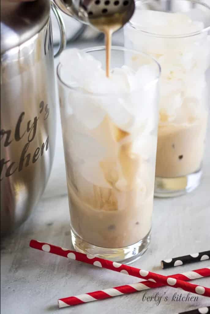 Iced Coffee with Baileys and Kahlua