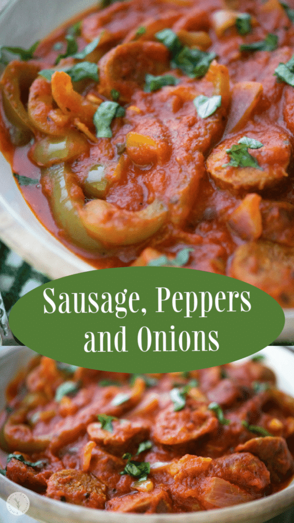 Sliced sweet Italian sausage cooked in a red, marinara sauce with bell peppers, Vidalia onions and garlic. Serve on a roll or over pasta.