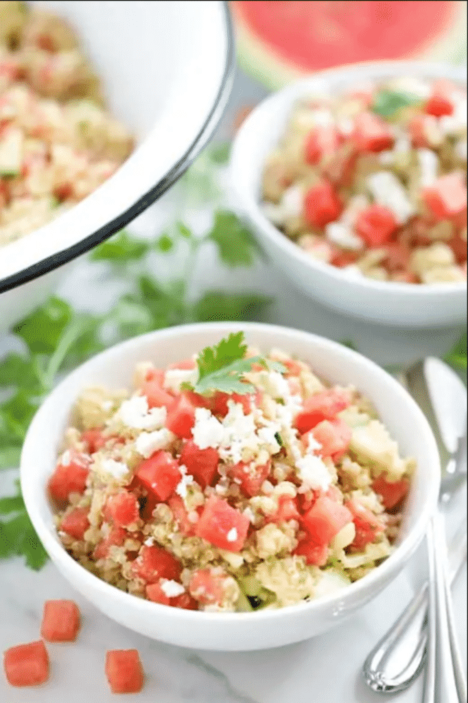 Watermelon Feta Quinoa Salad