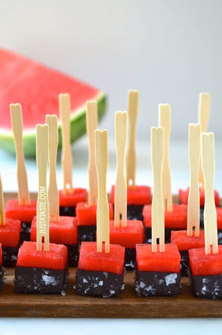 Chocolate Watermelon bites