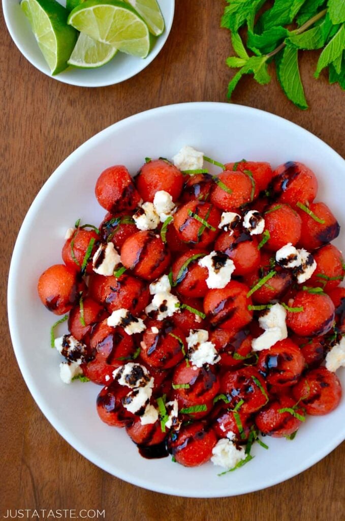 Watermelon Salad with Balsamic Syrup