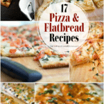 a collage of 6 different pizza recipes