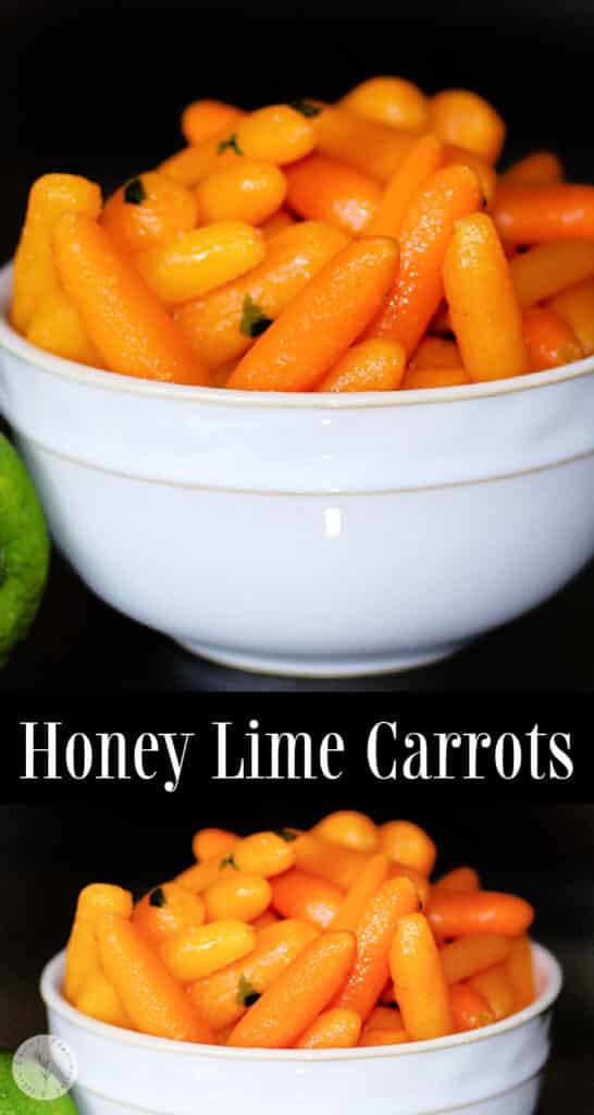 Honey Lime Glazed Carrots made with fresh carrots tossed with honey, butter and fresh lime juice are a tasty vegetable side dish.