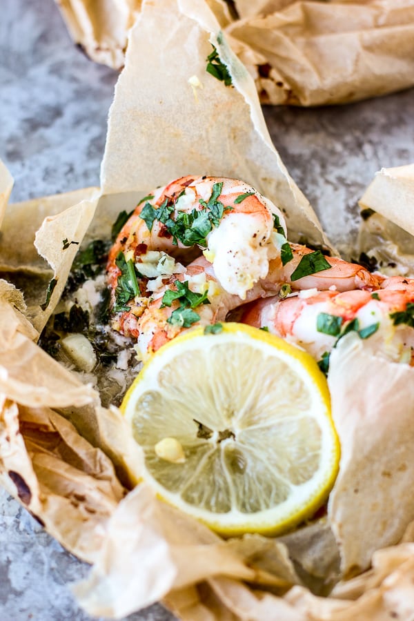 Shrimp Scampi Parchment