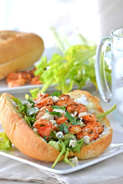 Buffalo Shrimp Po Boys