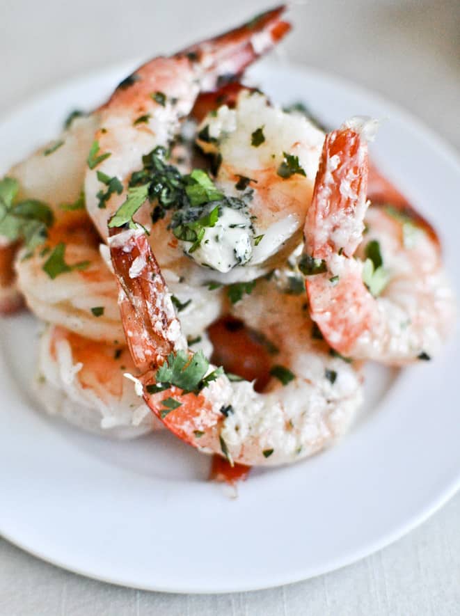 Roasted BAsil Butter Shrimp