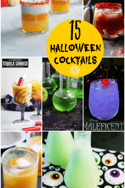 Halloween Cocktails collage photo