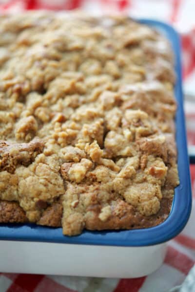 A close up of Apple Coffee Cake
