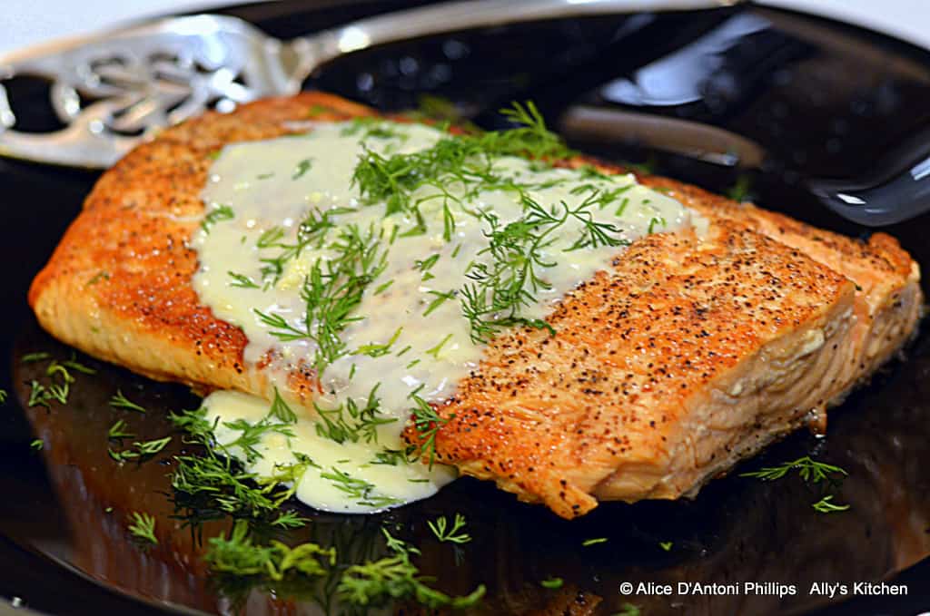 salmon with dill