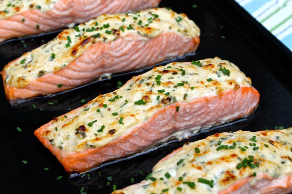 Parmesan Salmon closeup