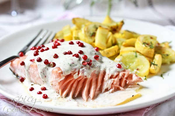 salmon peppercorn sauce