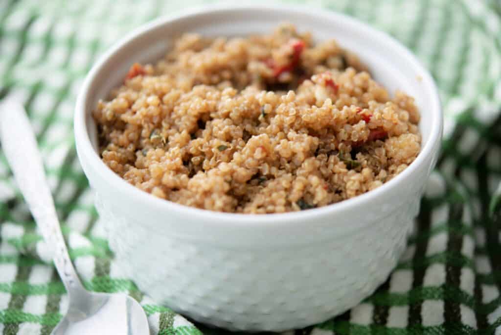 Sun Dried Tomato Balsamic Quinoa Salad