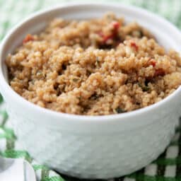 Sun Dried Tomato Balsamic Quinoa Salad