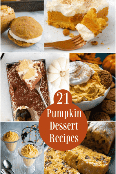 Pumpkin has taken over the world and there are so many different desserts you can make. Here are 21 Pumpkin Desserts to make this fall!