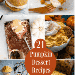 Pumpkin has taken over the world and there are so many different desserts you can make. Here are 21 Pumpkin Desserts to make this fall!