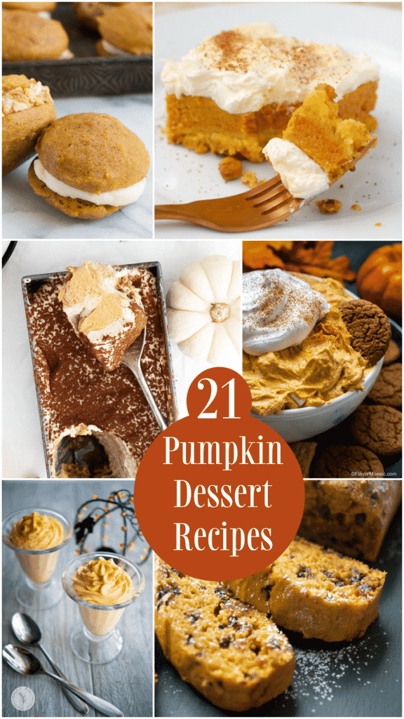 Pumpkin has taken over the world and there are so many different desserts you can make. Here are 21 Pumpkin Desserts to make this fall!