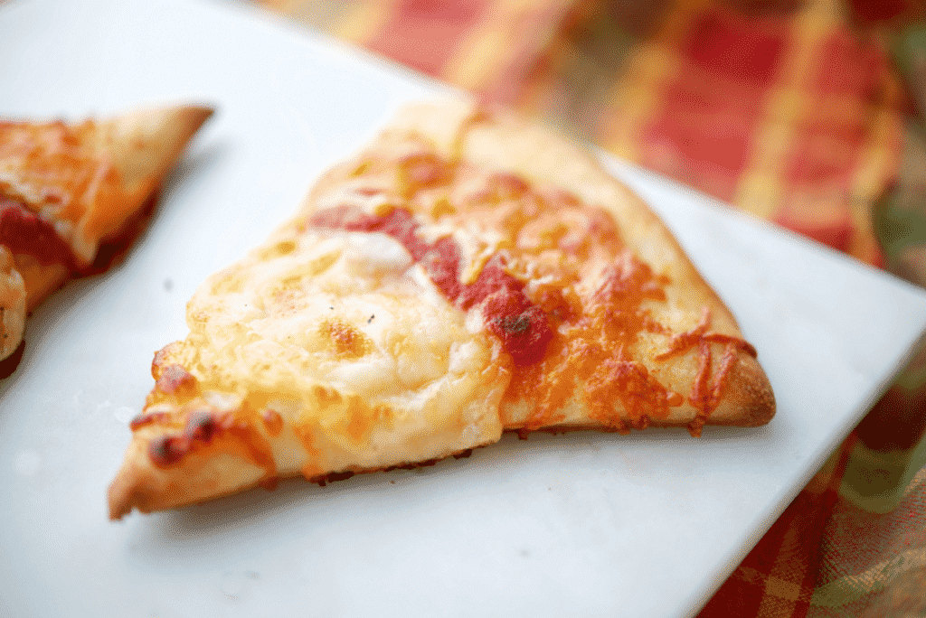 Candy Corn Pizza on plate