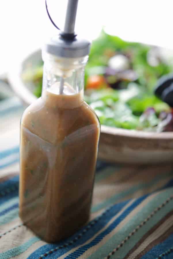 Honey Balsamic Dressing in jar