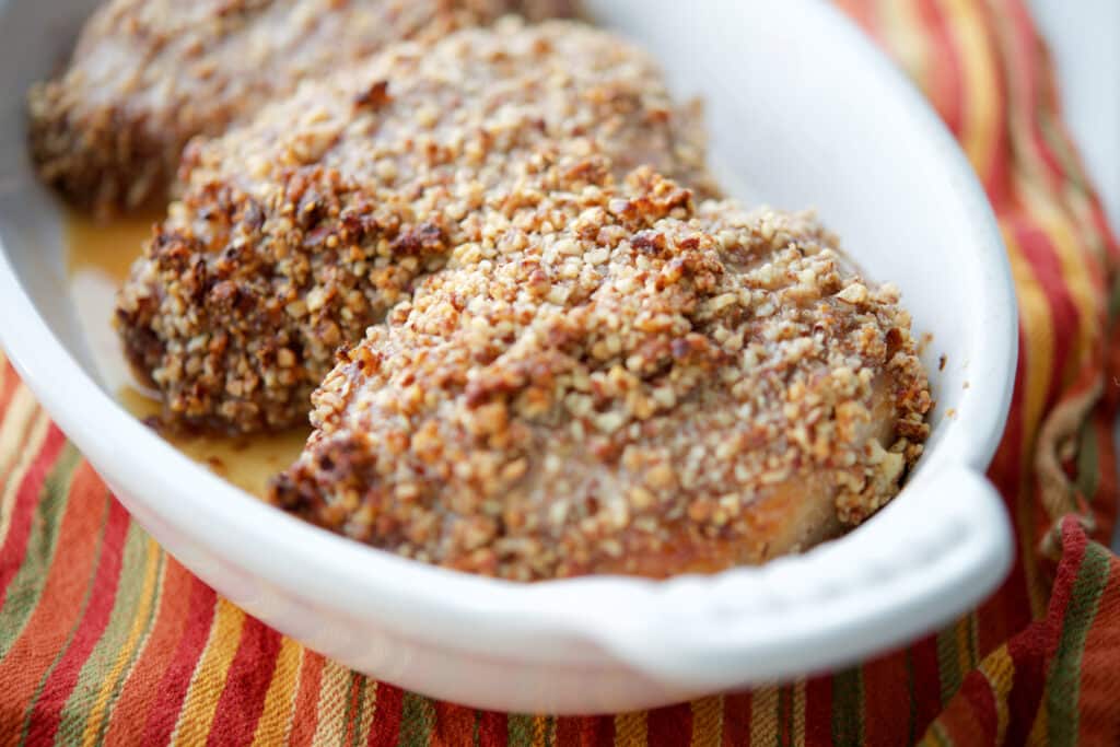 Honey Pecan Pork Chops