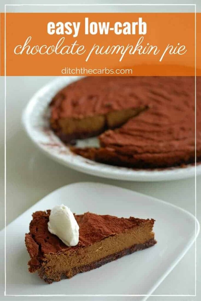 Low Carb Chocolate Pumpkin Pie